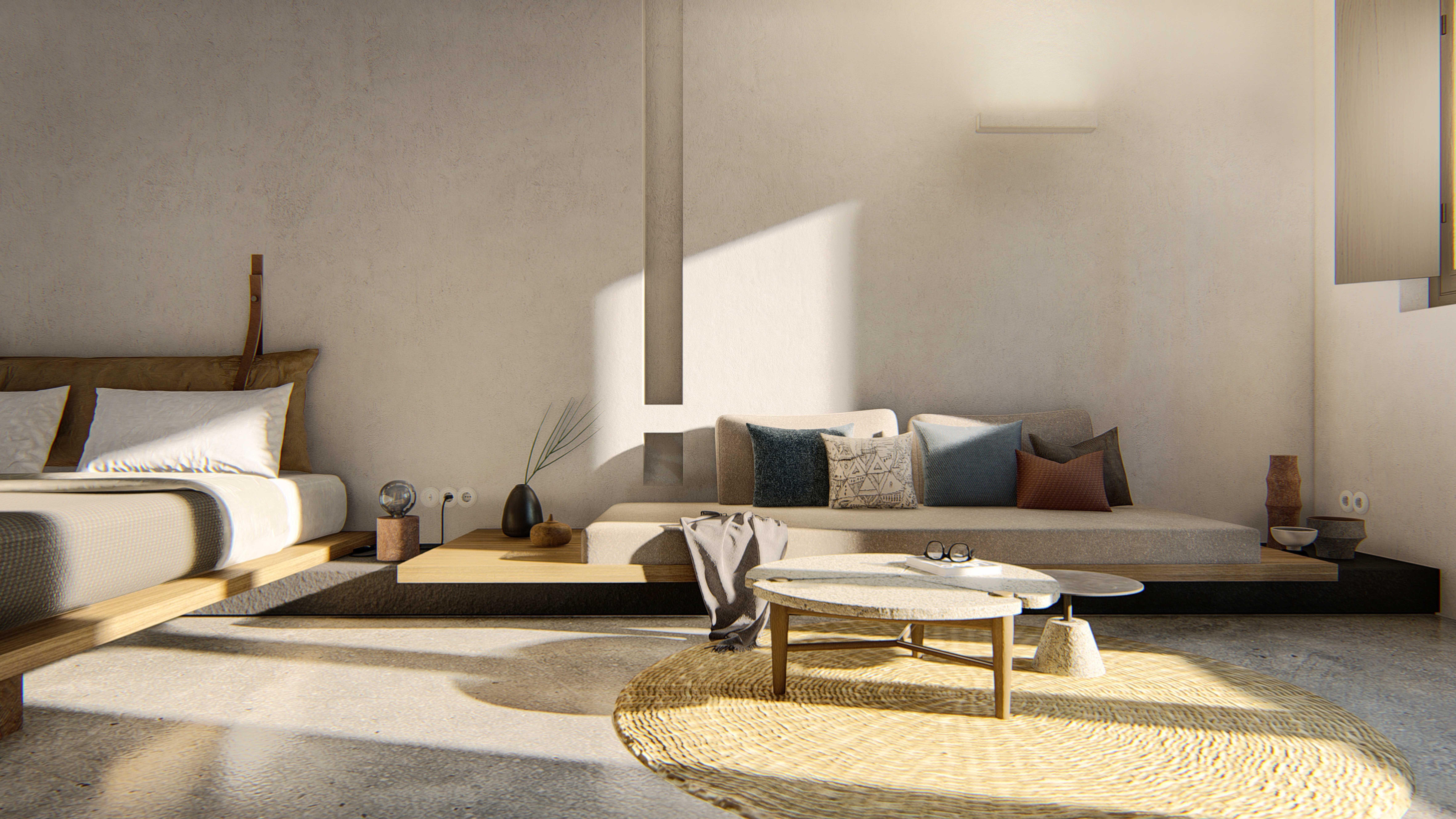 Orama Hotel & Spa Тира Экстерьер фото 3D interior visualization